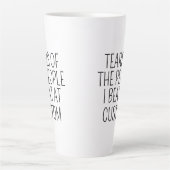 Tranen van de Mensen die ik Versla bij Custom Latte Mok (Voorkant)