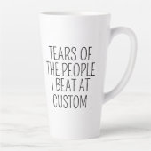 Tranen van de Mensen die ik Versla bij Custom Latte Mok (Rechts)