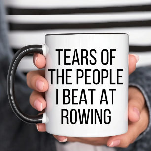 Tranen van de mensen die ik versla bij Rowing Funn Mok