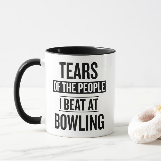 Tranen Van De Mensen Die Ik Versloeg Bij Bowling Mok (Met donut)