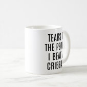 Tranen van de Mensen die ik Versloeg bij Cribbage  Koffiemok (Voorkant rechts)