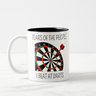 Tranen Van De Mensen Die Ik Versloeg Bij Darts Tweekleurige Koffiemok