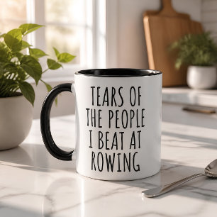 Tranen van de mensen die ik versloeg bij roeisport mok