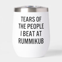 Tranen van de Mensen die ik Versloeg bij Rummikub