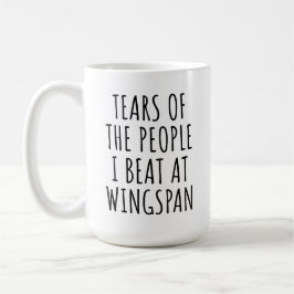 Tranen van de Mensen die ik Versloeg bij Wingspan Koffiemok