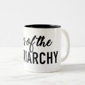 Tranen van de Patriarchy-Mok Tweekleurige Koffiemok (Voorkant rechts)