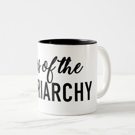 Tranen van de Patriarchy-Mok Tweekleurige Koffiemok (Voorkant rechts)