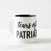 Tranen van de Patriarchy-Mok Tweekleurige Koffiemok (Voorkant links)