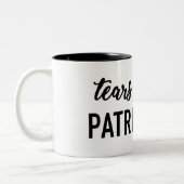 Tranen van de Patriarchy-Mok Tweekleurige Koffiemok (Links)