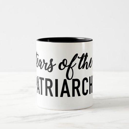 Tranen van de Patriarchy-Mok Tweekleurige Koffiemok (Center)