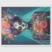 Tranen van de vergeten, gloeiende gotische bruid cadeaupapier (Vlak)