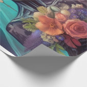 Tranen van de vergeten, gloeiende gotische bruid cadeaupapier (Hoek)