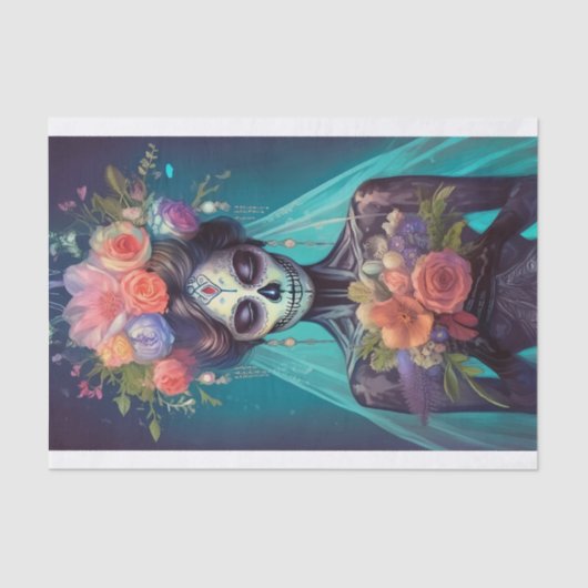 Tranen van de vergeten, gloeiende gotische bruid tissuepapier (Voorkant)