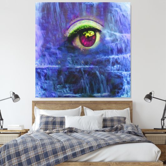 Tranen van de Waterval Canvas Afdruk (Insitu (Slaapkamer))