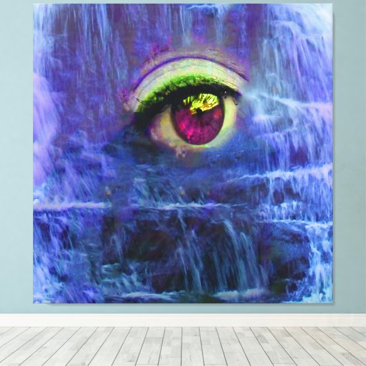 Tranen van de Waterval Canvas Afdruk (Insitu (Houten vloer))