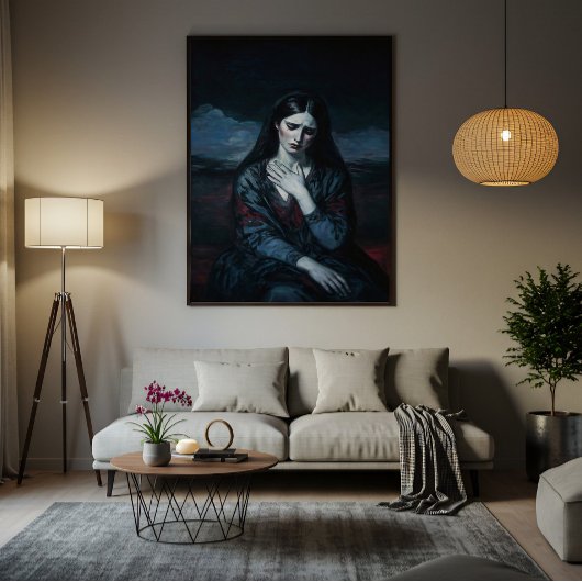 Tranen van het Storm Canvas Afdruk