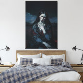 Tranen van het Storm Canvas Afdruk (Insitu (Slaapkamer))