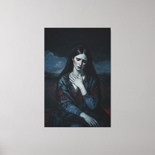 Tranen van het Storm Canvas Afdruk (Voorkant)