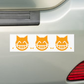 Tranen van Joy Emoji Cat Bumpersticker (Op auto)