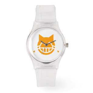 Tranen van Joy Emoji Cat Horloge