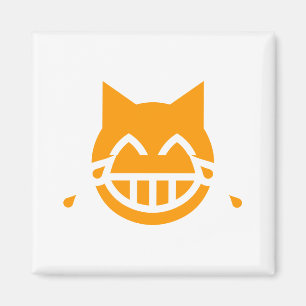 Tranen van Joy Emoji Cat Magneet