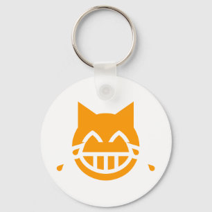 Tranen van Joy Emoji Cat Sleutelhanger