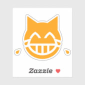 Tranen van Joy Emoji Cat Sticker (Vel)
