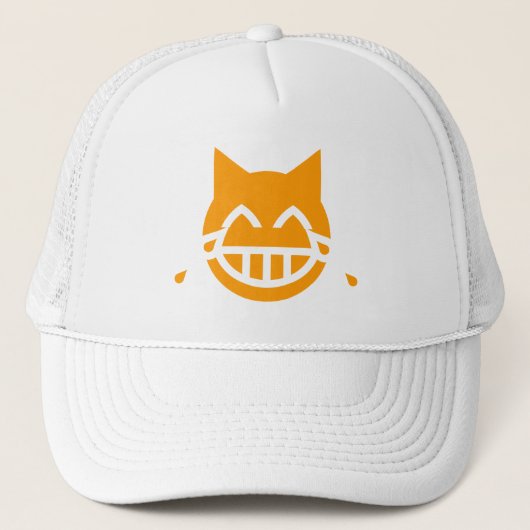 Tranen van Joy Emoji Cat Trucker Pet (Voorkant)