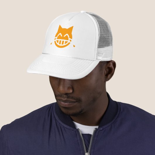 Tranen van Joy Emoji Cat Trucker Pet (In situ)