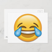 tranen van Joy emoji grappig Briefkaart (Voorkant / Achterkant)