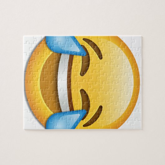 tranen van Joy emoji grappig Legpuzzel (Horizontaal)