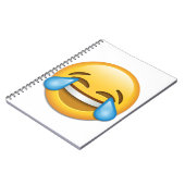 tranen van Joy emoji grappig Notitieboek (Linkerzijde)