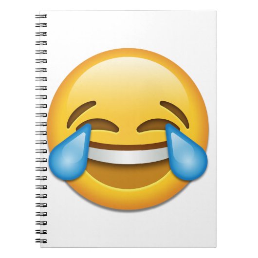 tranen van Joy emoji grappig Notitieboek (Voorkant)