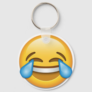 tranen van Joy emoji grappig Sleutelhanger