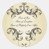 Tranen van Joy Ronde Sticker (Voorkant)