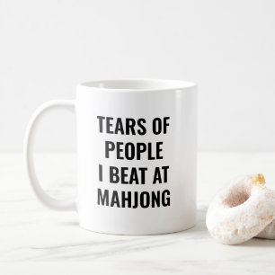 Tranen Van Mensen Die Ik Verslagen Heb Bij Mahjong Koffiemok