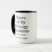 Tranen van mijn biologiestudenten nog steeds warm mok (Voorkant links)