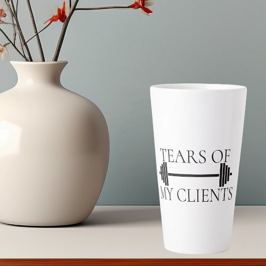 Tranen van mijn cliënten Persoonlijke trainer halt Latte Mok