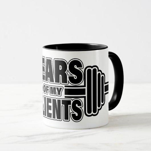 Tranen van mijn cliënten Persoonlijke trainers Gif Mok (Voorkant rechts)