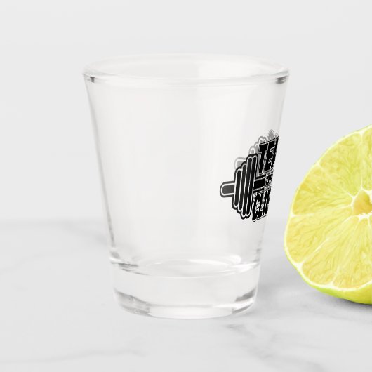 Tranen van mijn cliënten Persoonlijke trainers Gif Shot Glas (Links)