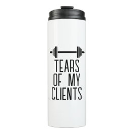 Tranen van mijn cliënten Persoonlijke trainers Gif Thermosbeker