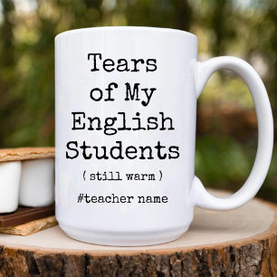 Tranen van mijn Engelse studenten nog steeds warm Tweekleurige Koffiemok