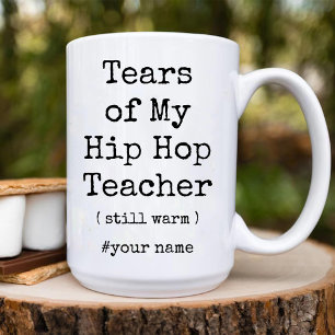 Tranen van mijn hiphopleraar nog steeds warm grapp tweekleurige koffiemok