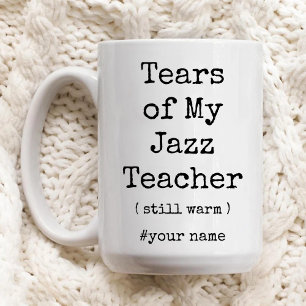Tranen van mijn jazzleraar nog steeds warm grappig tweekleurige koffiemok