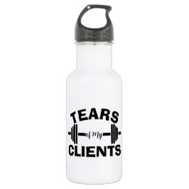 Tranen van mijn klanten persoonlijke trainerscadea waterfles 
