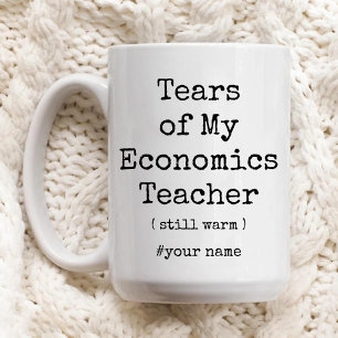 Tranen van mijn leraar economie nog steeds warm gr mok