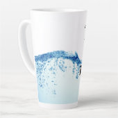 Tranen van mijn lezers latte mok (Linkerhoek)