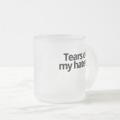 Tranen van mijn lui matglas koffiemok (Voorkant rechts)