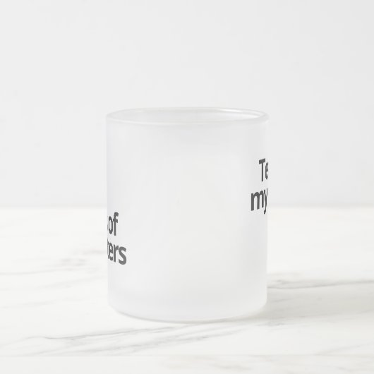 Tranen van mijn lui matglas koffiemok (Center)