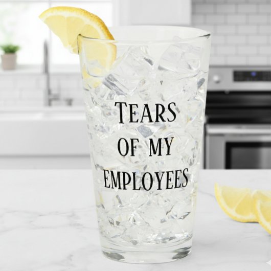 Tranen van mijn medewerkers baas Kantoor werk Humo Glas